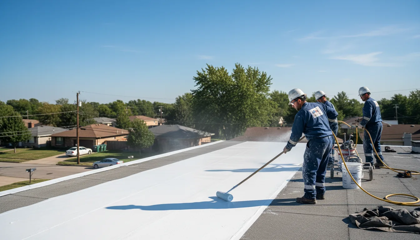 Commercial roof coating in Harbor View, OH near me